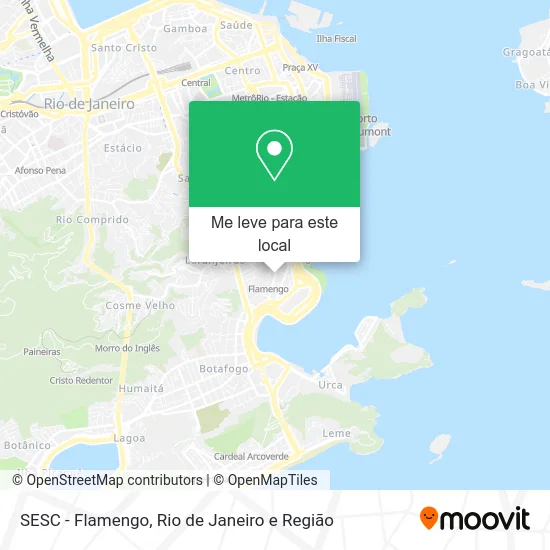 SESC - Flamengo mapa