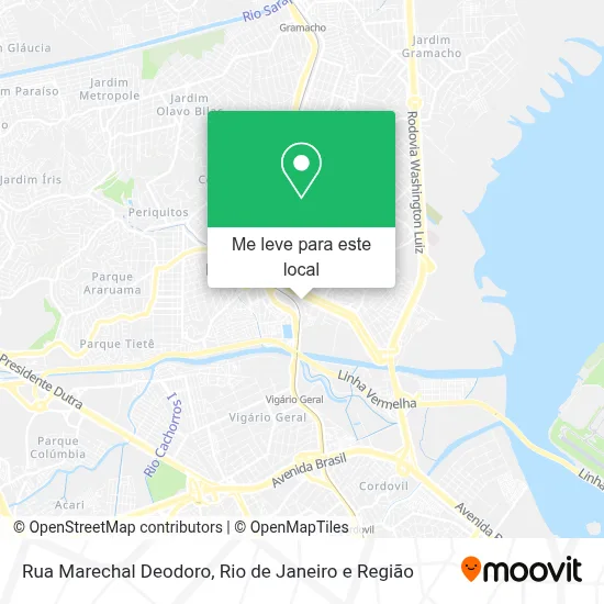Rua Marechal Deodoro mapa