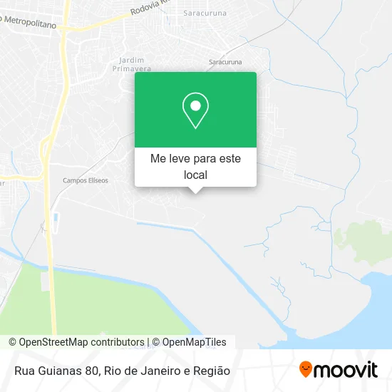 Rua Guianas 80 mapa