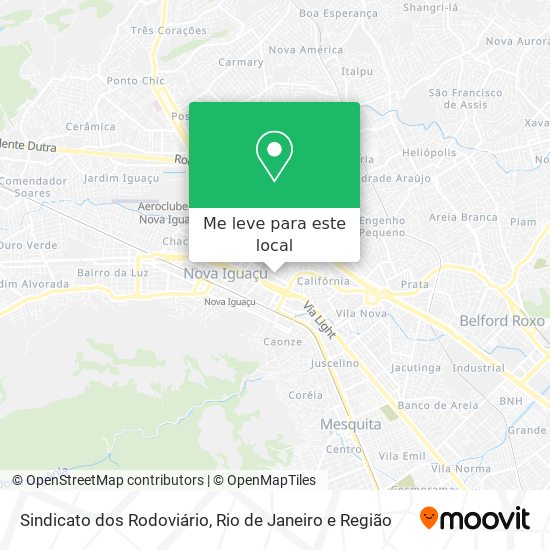 Sindicato dos Rodoviário mapa