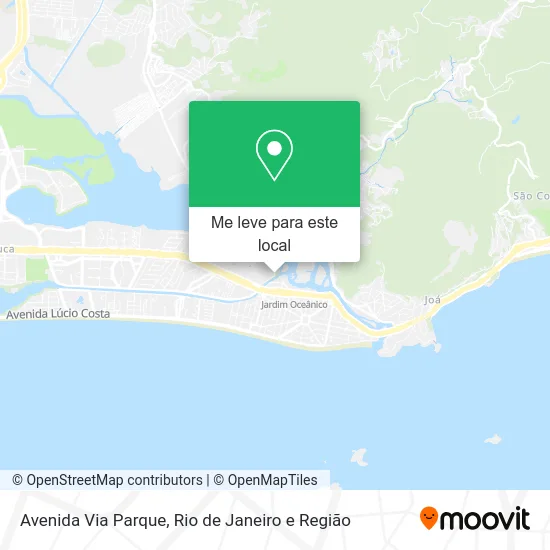 Avenida Via Parque mapa