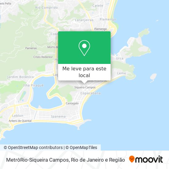 MetrôRio-Siqueira Campos mapa