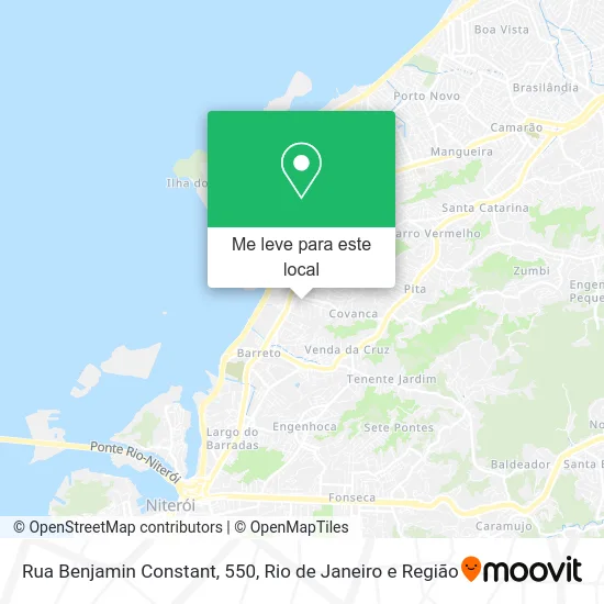 Rua Benjamin Constant, 550 mapa