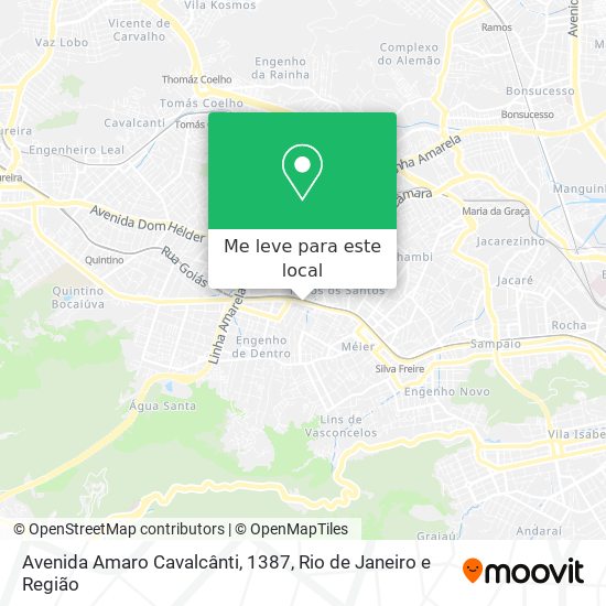Avenida Amaro Cavalcânti, 1387 mapa