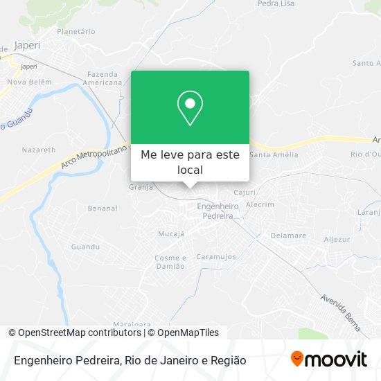 Engenheiro Pedreira mapa