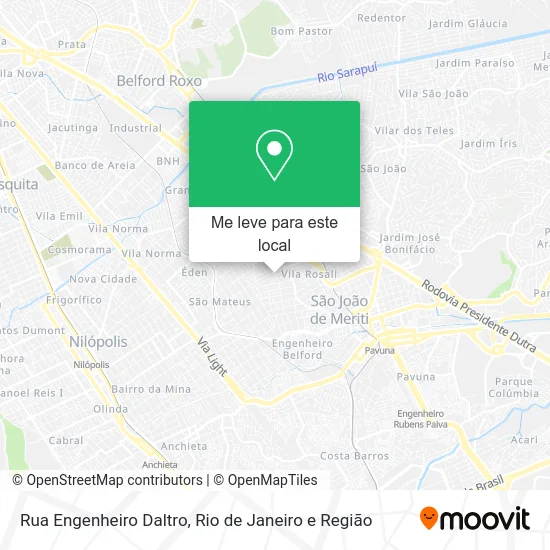 Rua Engenheiro Daltro mapa