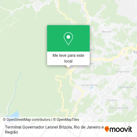 Terminal Governador Leonel Brizola mapa