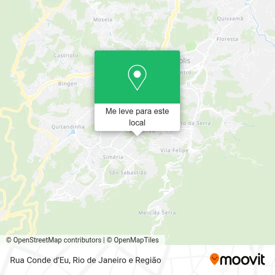 Rua Conde d'Eu mapa