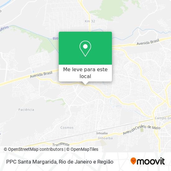PPC Santa Margarida mapa