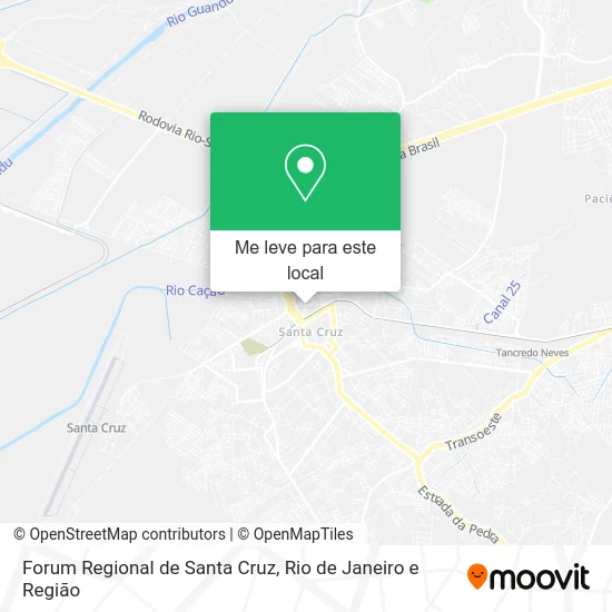 Forum Regional de Santa Cruz mapa