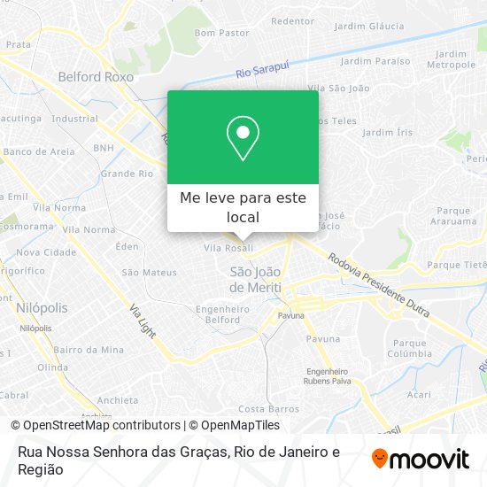 Rua Nossa Senhora das Graças mapa