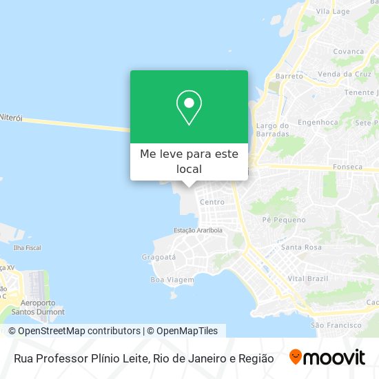 Rua Professor Plínio Leite mapa