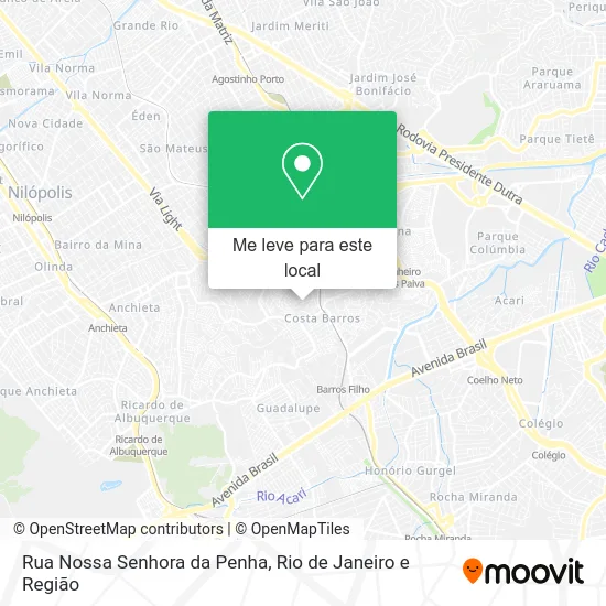 Rua Nossa Senhora da Penha mapa