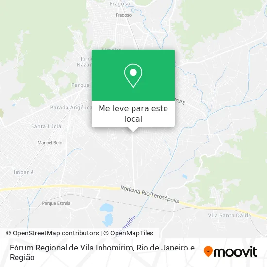 Fórum Regional de Vila Inhomirim mapa