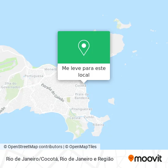 Rio de Janeiro/Cocotá mapa
