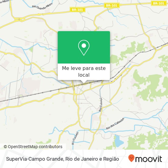 SuperVia-Campo Grande mapa