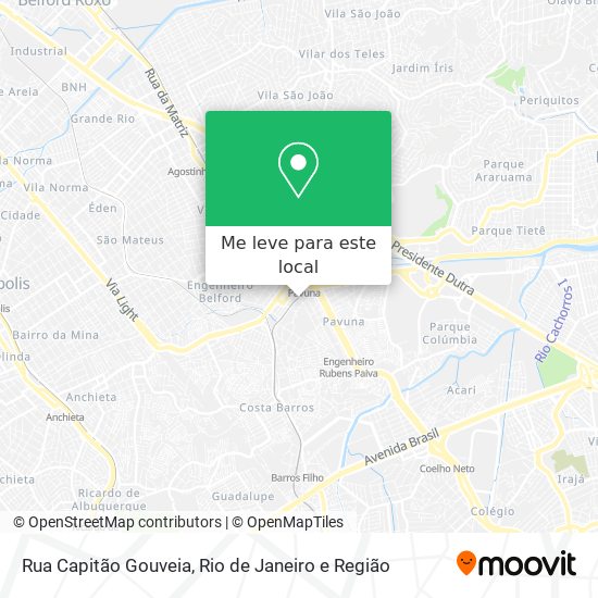 Rua Capitão Gouveia mapa