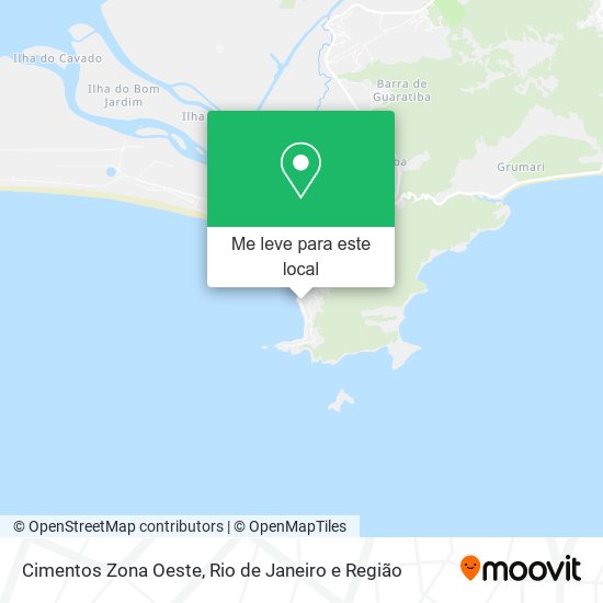 Cimentos Zona Oeste mapa