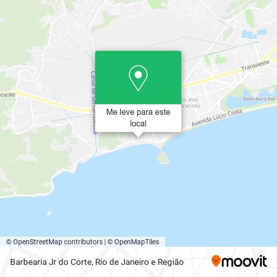 Barbearia Jr do Corte mapa