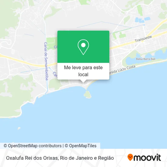 Oxalufa Rei dos Orixas mapa