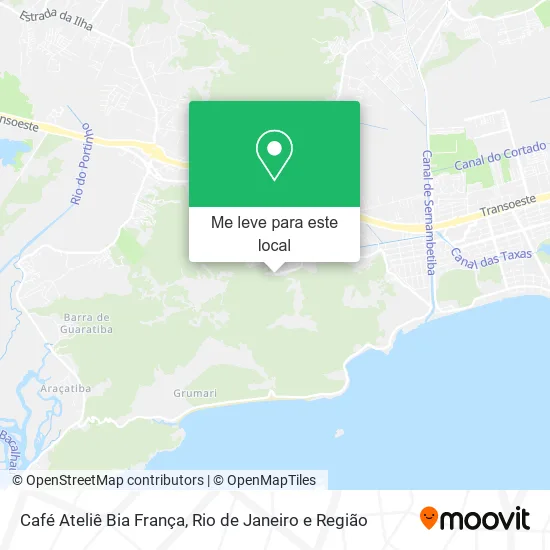 Café Ateliê Bia França mapa