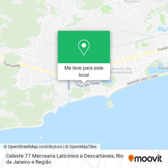 Celeste 77 Mercearia Laticinios e Descartaveis mapa