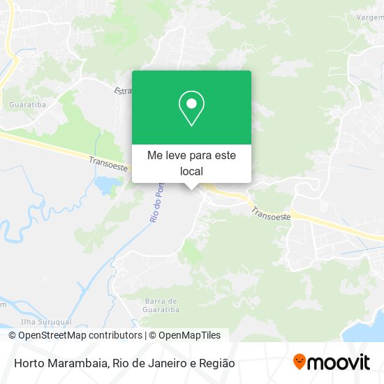 Horto Marambaia mapa