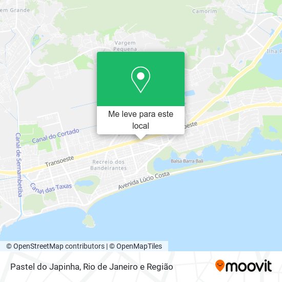 Pastel do Japinha mapa