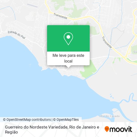 Guerreiro do Nordeste Variedade mapa