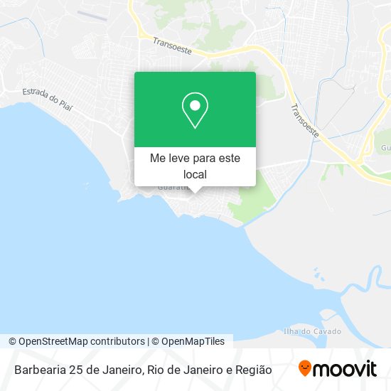 Barbearia 25 de Janeiro mapa