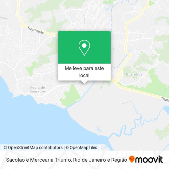 Sacolao e Mercearia Triunfo mapa