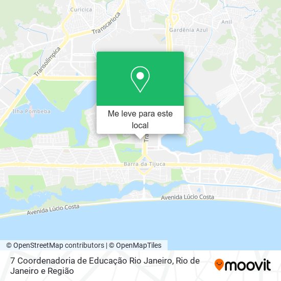 7 Coordenadoria de Educação Rio Janeiro mapa