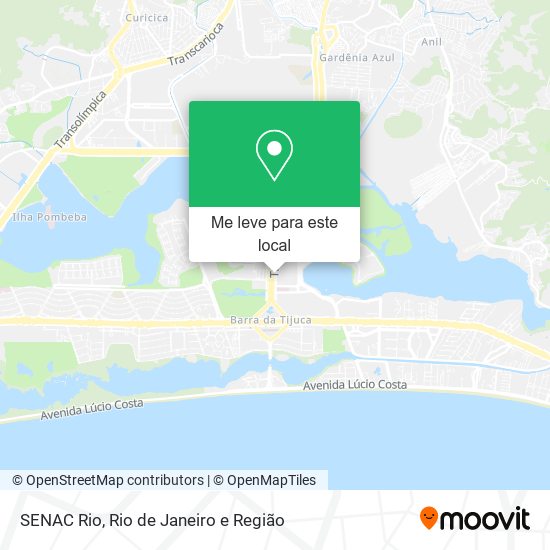 SENAC Rio mapa