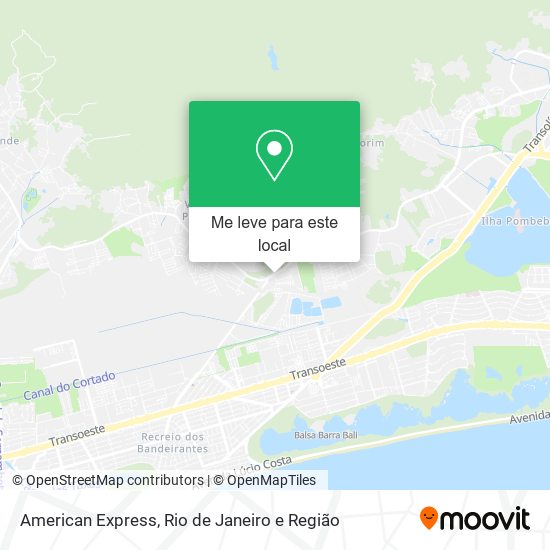 American Express mapa