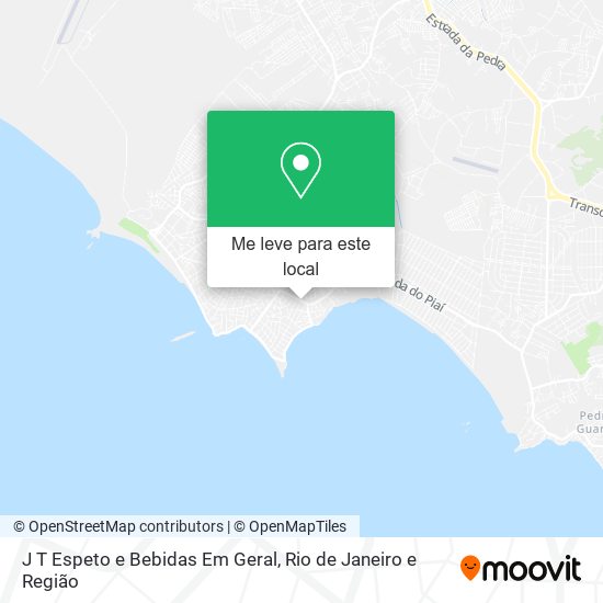 J T Espeto e Bebidas Em Geral mapa