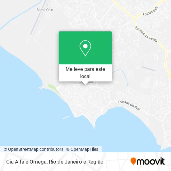 Cia Alfa e Omega mapa