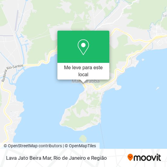 Lava Jato Beira Mar mapa