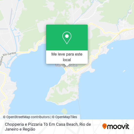 Chopperia e Pizzaria Tô Em Casa Beach mapa