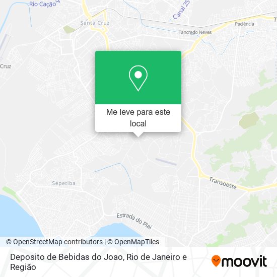 Deposito de Bebidas do Joao mapa