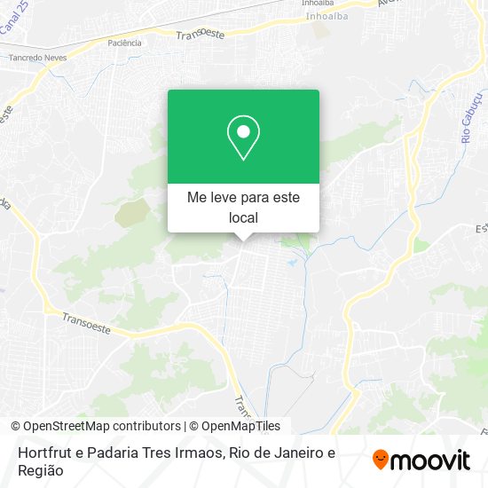 Hortfrut e Padaria Tres Irmaos mapa