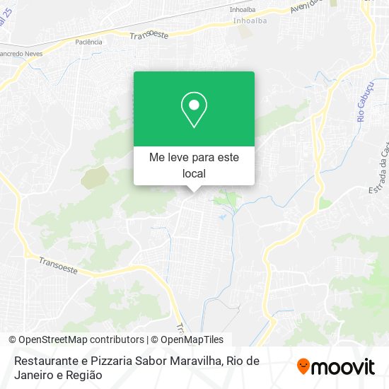 Restaurante e Pizzaria Sabor Maravilha mapa