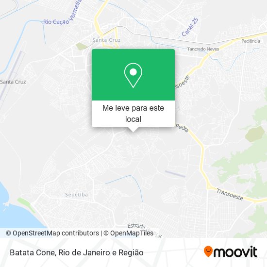Batata Cone mapa