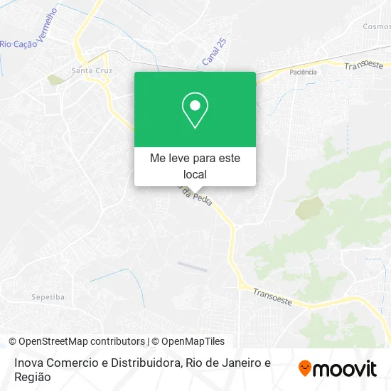 Inova Comercio e Distribuidora mapa