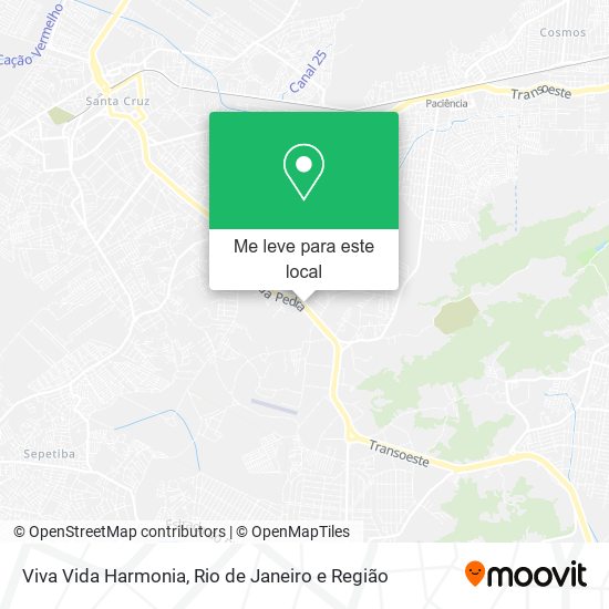 Viva Vida Harmonia mapa