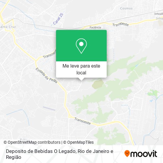 Deposito de Bebidas O Legado mapa