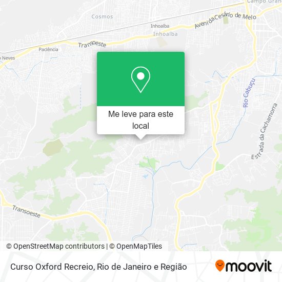 Curso Oxford Recreio mapa