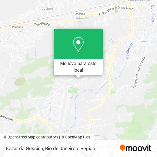 Bazar da Gessica mapa