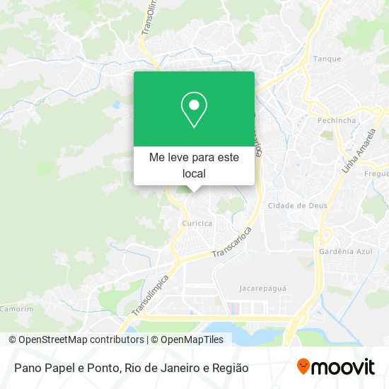 Pano Papel e Ponto mapa