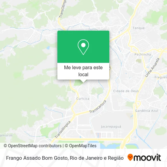 Frango Assado Bom Gosto mapa