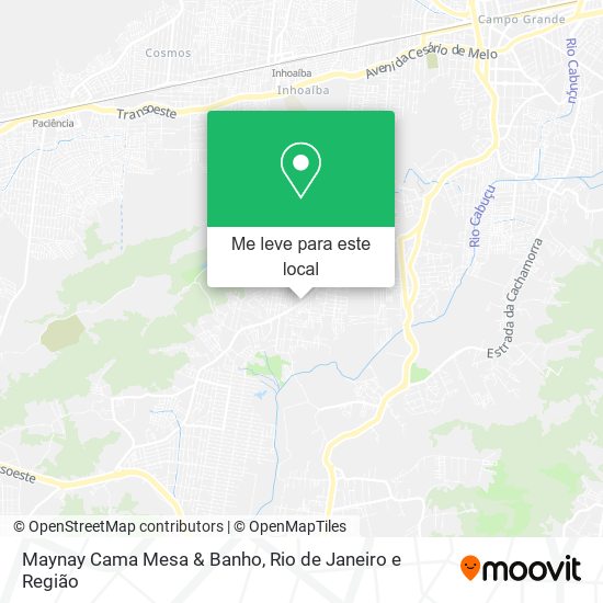 Maynay Cama Mesa & Banho mapa